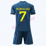 Real Madrid Barn 2017-18 Draktsett fotball Cristiano Ronaldo 7 Bortedrakter Langermet
